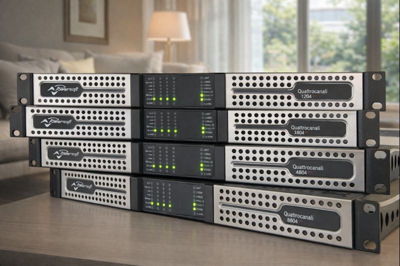 Modern boardroom with Biamp system